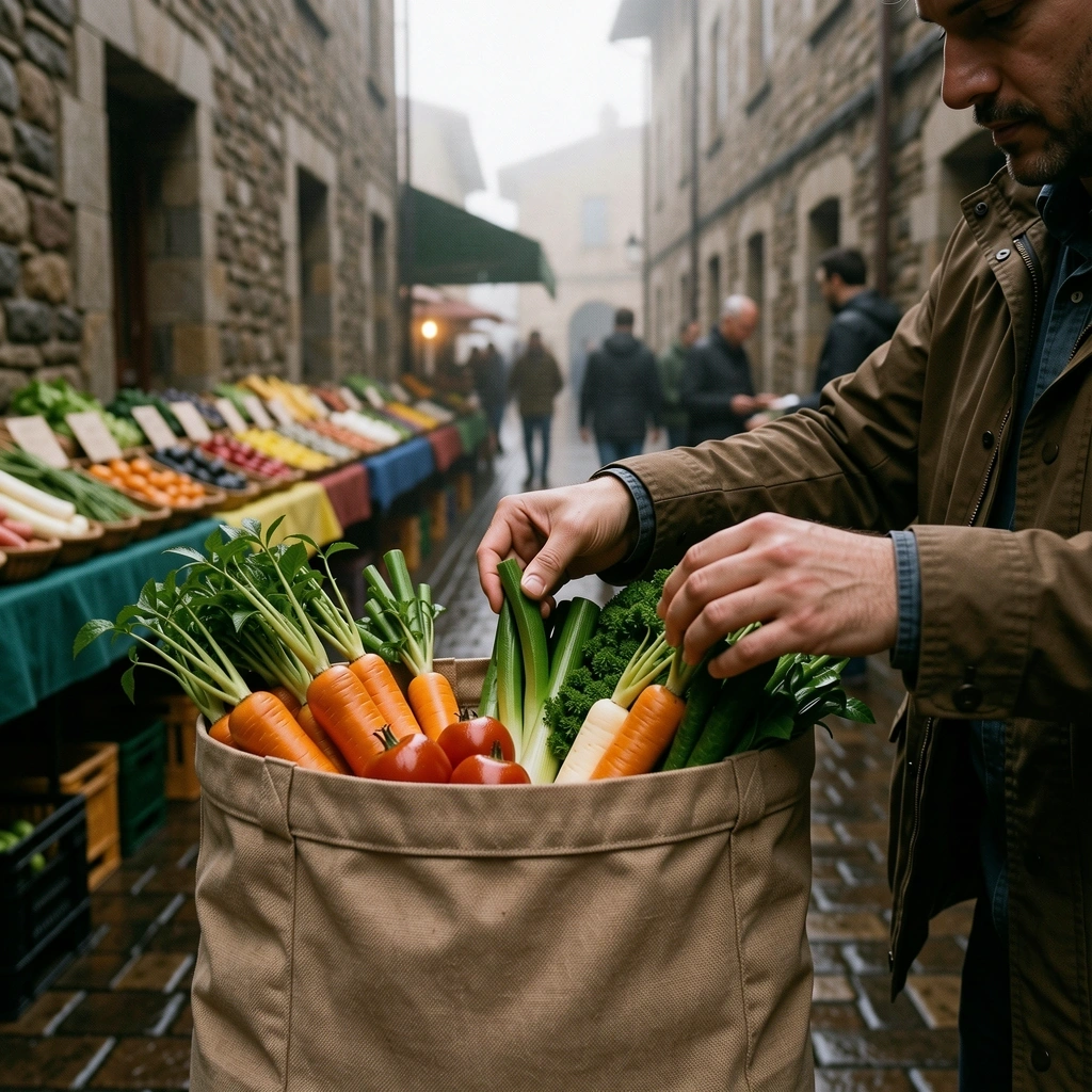 Compras en el mercado mercado